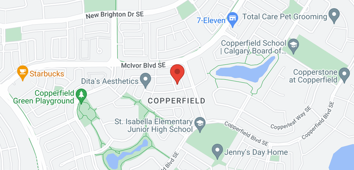 map of 196 COPPERFIELD Rise SE